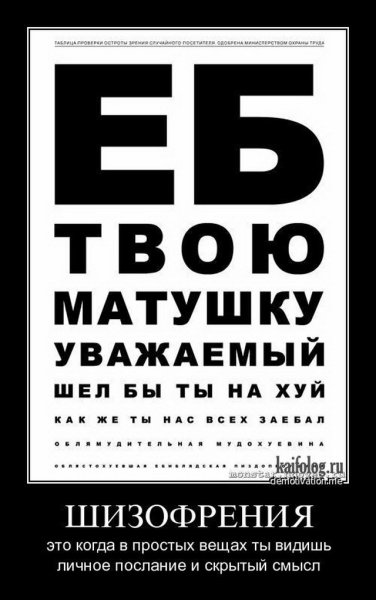 Цитаты про шизофрению
