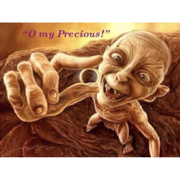 Голлум моя прелесть надпись