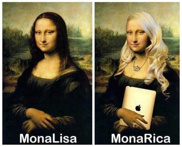 Приколы про Мону Лизу