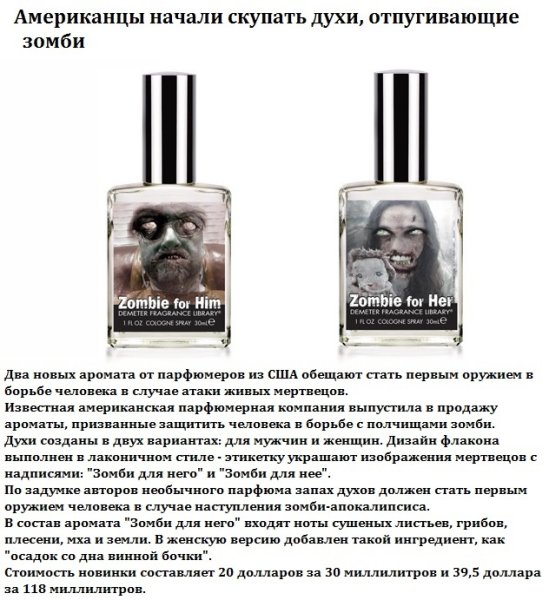 Прикольные духи