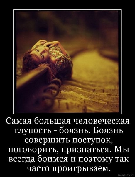 Не бойся демотиватор