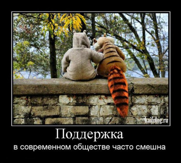 Моральная поддержка демотиваторы