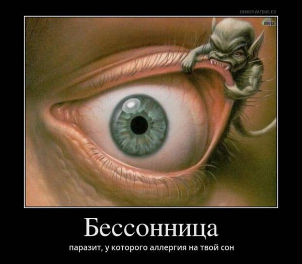 Сонный демотиватор