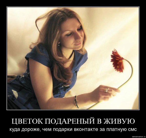 Фото с цветами демотиватор