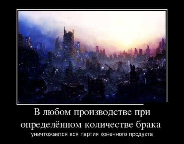 Демотиватор производство