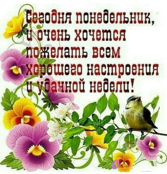 Пожелания на понедельник