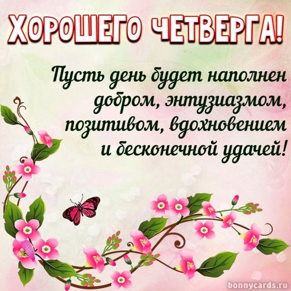 Хорошего четверга и отличного настроения