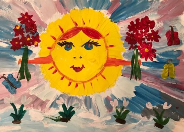 Рисование солнце