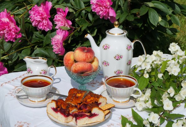 Чай с печеньками