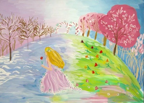 Рисунок на тему Весна