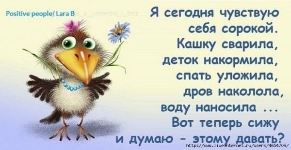 Чувствую себя сорокой