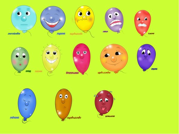 Карточки с изображением эмоций