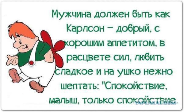 Мужчина должен быть как Карлсон