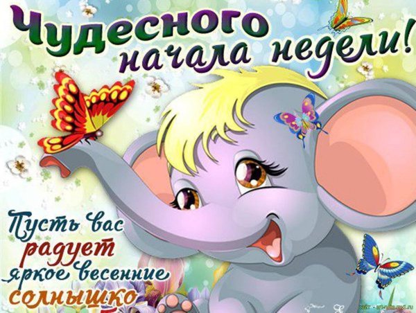 Открытки с пожеланиями хорошей недели