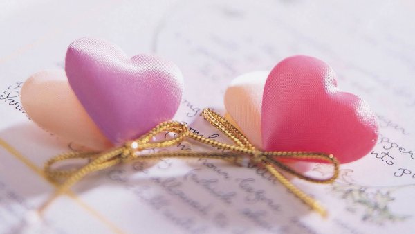 Сердечки нежные красивые
