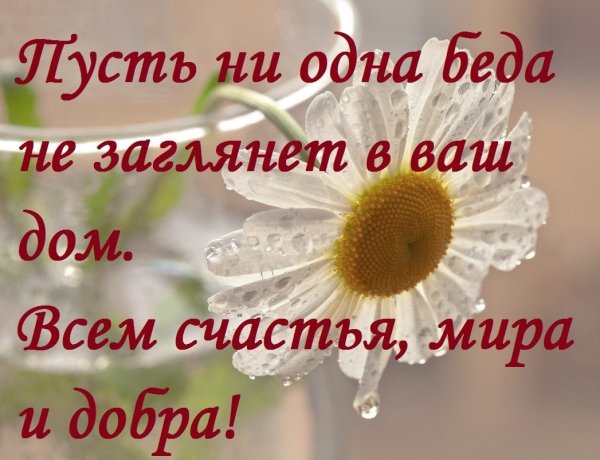 Пожелания с добрым утром мира и добра