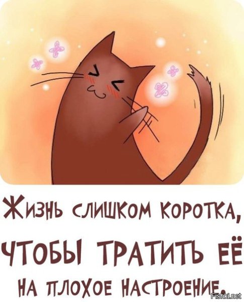 Жизнь слишком коротка чтобы тратить ее на плохое настроение