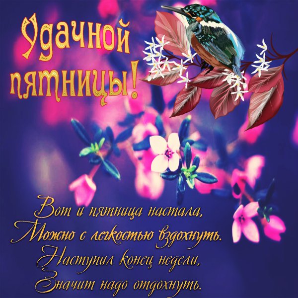 Поздравление с пятницей