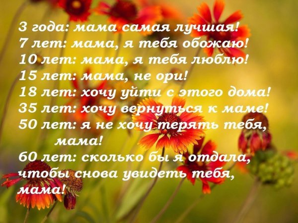 Поздравления с днём взрослого сына маме