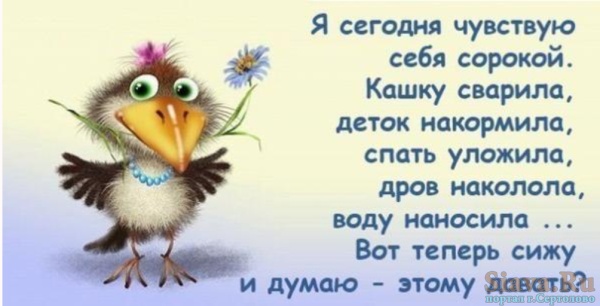 Чувствую себя сорокой