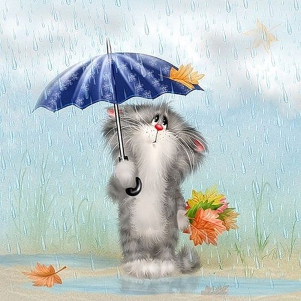 Хорошего настроения в дождливую погоду