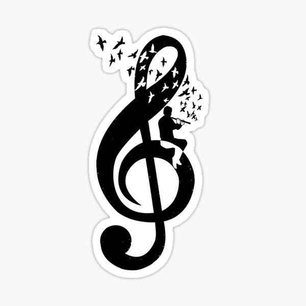 Скрипичный ключ красный