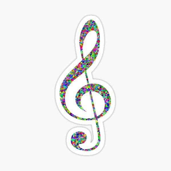 Музыкальный ключ трафарет