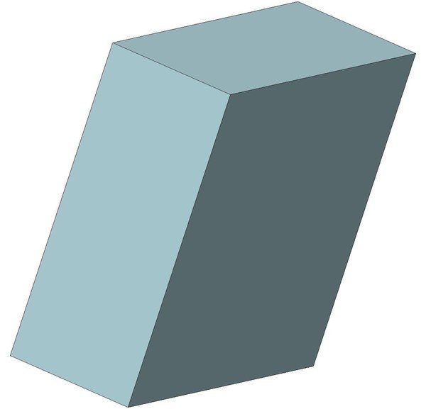 Ромбоэдр параллелепипед