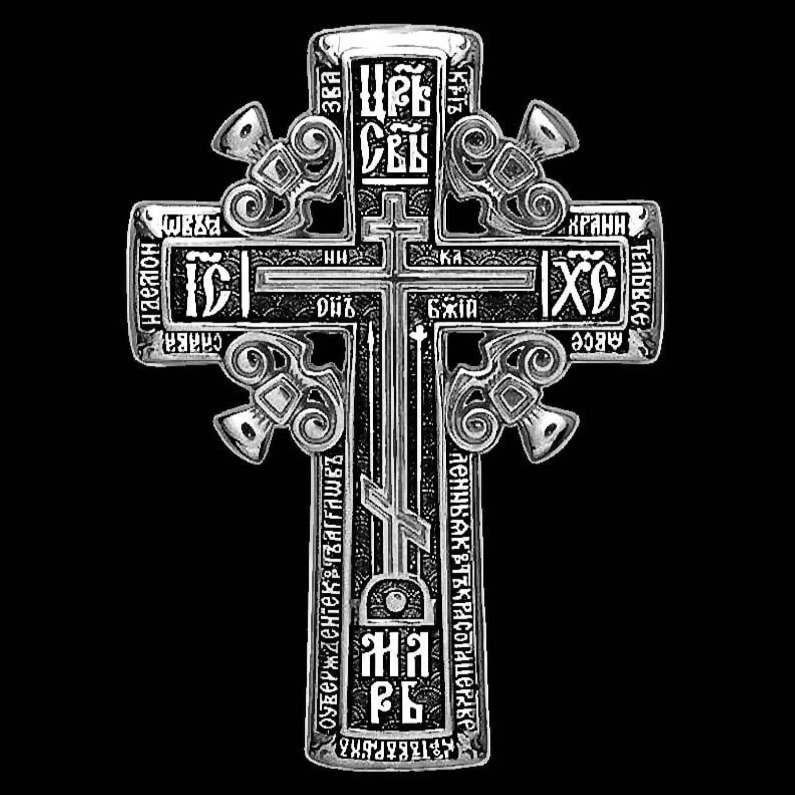 Православный крест gravirovka