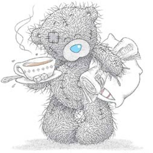 Мишка Тедди с кофе