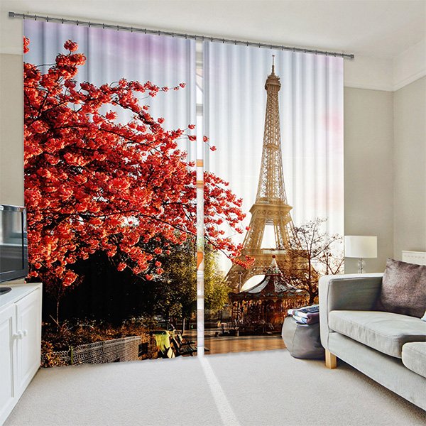 Рулонные фотошторы в интерьере