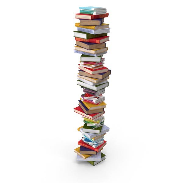 Стопка книг акварель