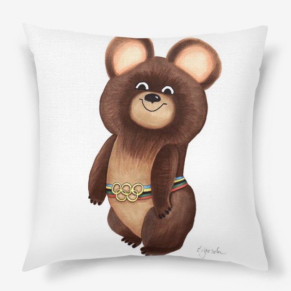 Олимпийский медведь подушка
