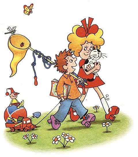 Рисунок на стену Затейники