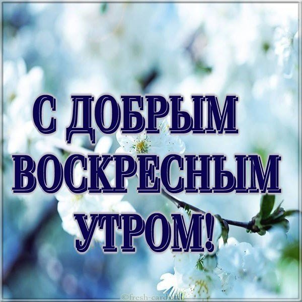 Открытки с пожеланием воскресного утра