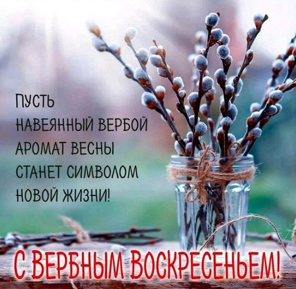 С Вербным воскресеньем открытки