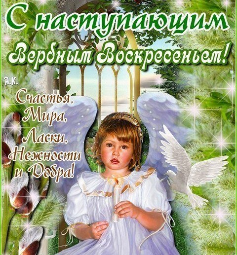 С наступающим Вербным воскресеньем открытки