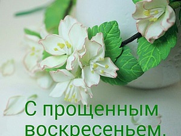 Спасибо с прощенным воскресеньем