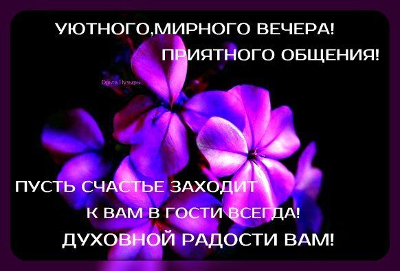 Добрый вечер родные люди