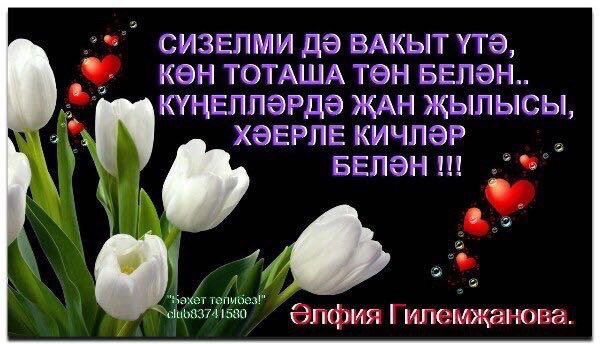 Открытки добрый вечер на татарском языке