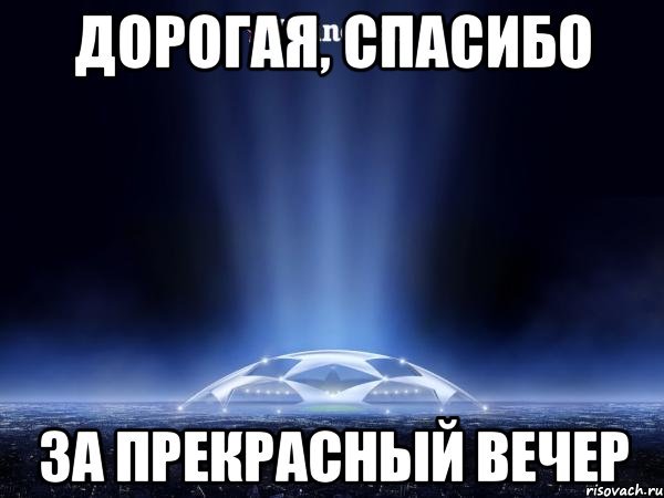 Спасибо за приятный вечер