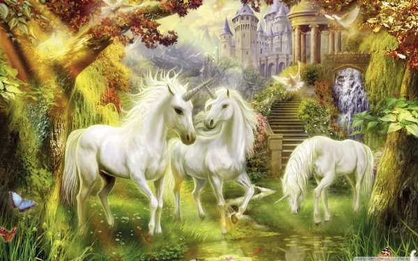 Фотообои Divino Decor Единороги c-369 300х238 см