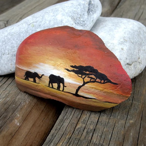 Рисунки на камнях