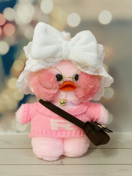 Уточка плюшевая lalafanfan
