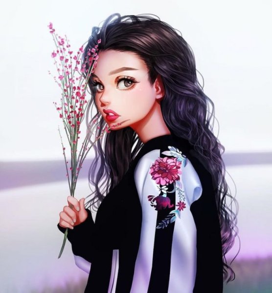 Красивые девочки мультяшные очень красивые