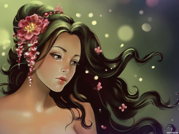 Девочка с цветочком