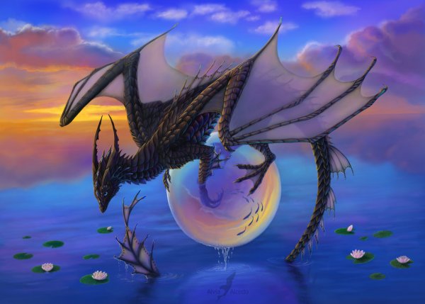 Очень красивый дракон