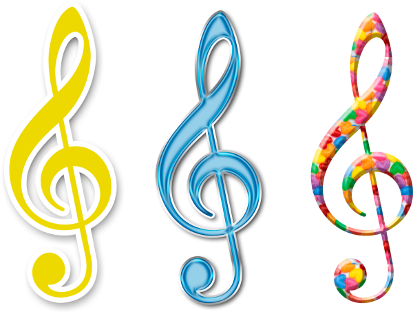 Музыкальный скрипичный ключ