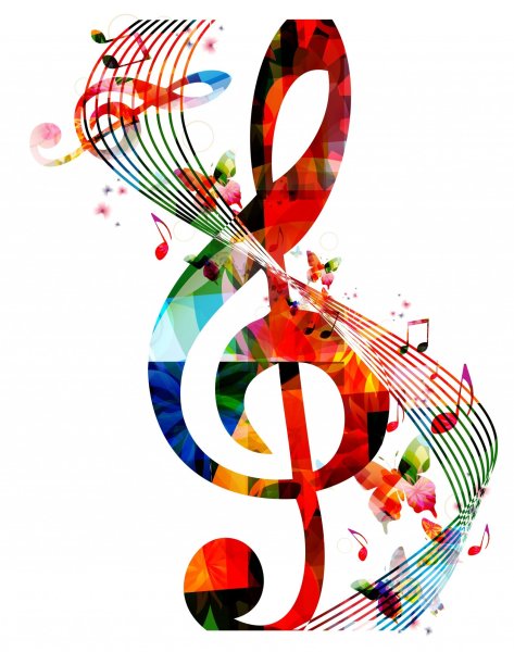 Нотки и скрипичный ключ