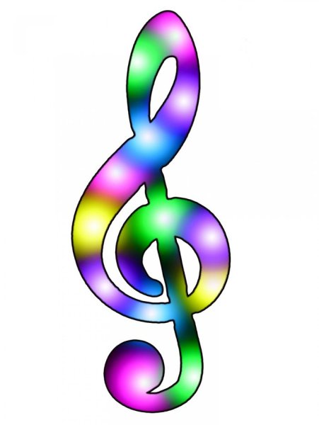 Красивый скрипичный ключ